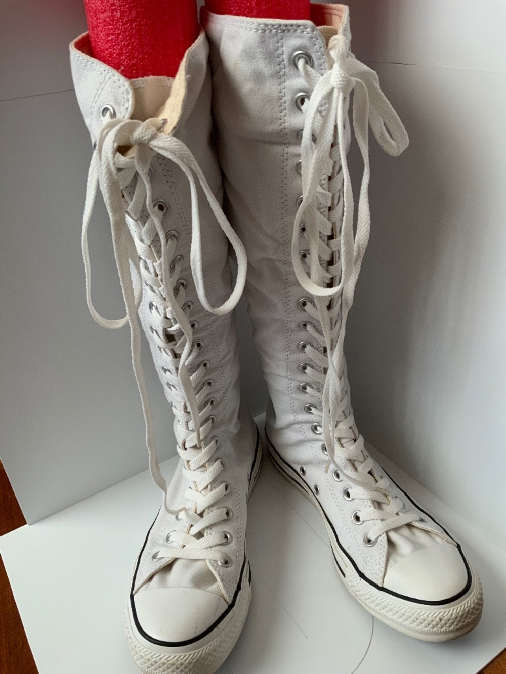 Converse knee high tennis shoes